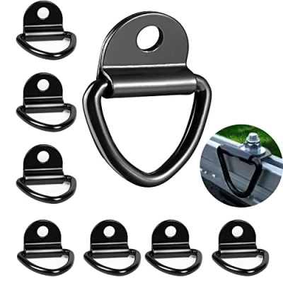Afbeelding van 8 stuks spanringen van roestvrij staal, V ring ankerkop voor aanhanger, spanbek D ringen vrachtwagens, boten, auto&#039;s