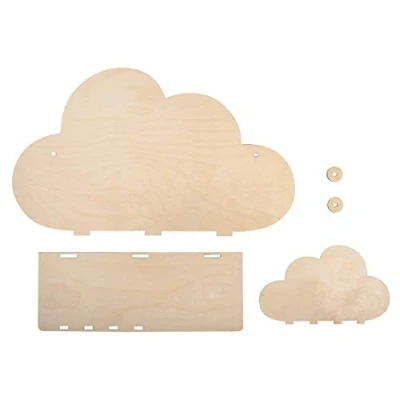 Afbeelding van Rayher 62975505 houten kinderrek van natuurlijk hout, 35 x 10 21 cm, 5 stuks