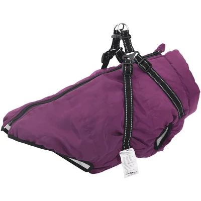 Afbeelding van vidaXL Hondenjas met harnas waterdicht reflecterend paars 4XL