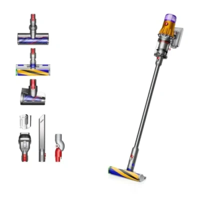 Afbeelding van Dyson SV20 V12 Detect Slim Absolute Nikkel Satijn geel glanzend