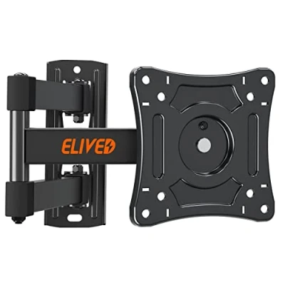 Afbeelding van ELIVED monitor draaibare muurbeugel kantelbaar voor de meeste 14 inch tot 15 kg maximum VESA 100 x mm wandhouder LED, LCD, plat/gebogen OLED TV, EV026 TV