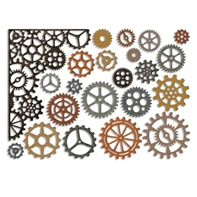 Afbeelding van Sizzix Thinlits Die Set Gearhead ontworpen door Tim Holtz