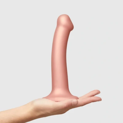 Afbeelding van Strap on me Dildo Metallic oud roze GRATIS TOY bij iedere bestelling v.a. 40,