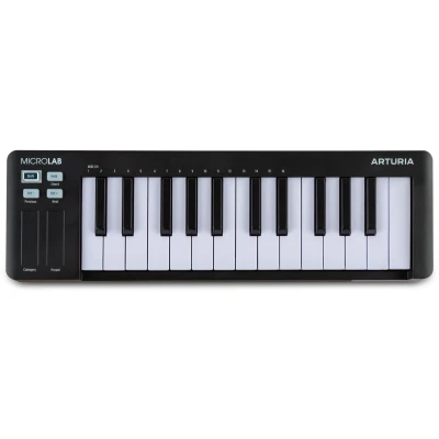 Afbeelding van Arturia MicroLab Mk3 Black Midi Keyboard