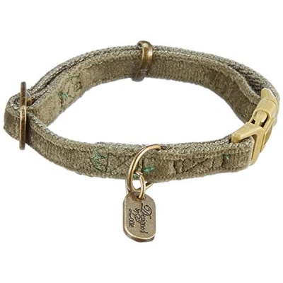 Afbeelding van Designed by Lotte Hondenhalsband Velura Groen 20 30cmx10mm