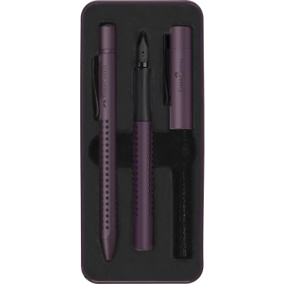 Afbeelding van Faber Castell Fc 201530 Balpen En Vulpen Grip Berry In Giftbox