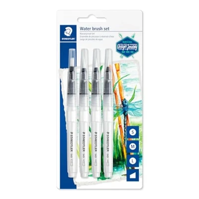 Afbeelding van Waterbrushstift Staedtler set à 4 breedtes