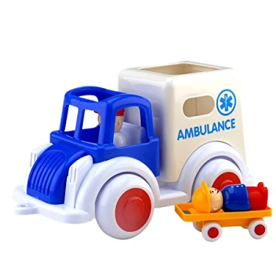 Afbeelding van Viking Toys Jumbo Ambulans Speelgoedautootje voor kinderen, Maat: One Size, Flerfärgad