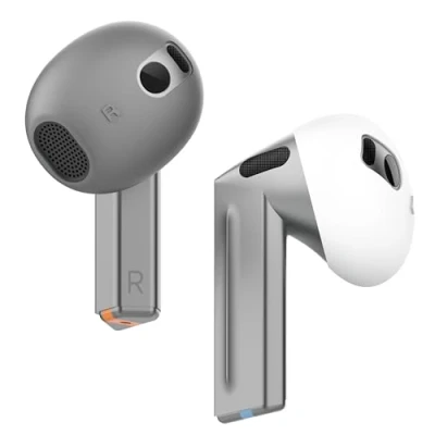 Afbeelding van elago 2 paar hoesjes voor Galaxy Buds 3 paar, ontworpen 3, [past op hoes] antislip siliconen hoes, krasbestendig, installatiehandleiding (elk 1 paar)
