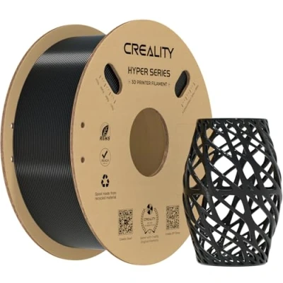 Afbeelding van Creality Hyper PETG filament 1,75 mm voor 3D printers, printerfilament, hoge snelheid, 300 mm/s, zwart