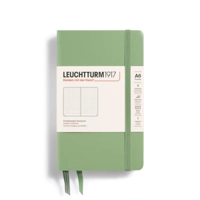 Afbeelding van Leuchtturm notitieboek pocket 90x150 dots sage