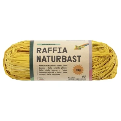 Afbeelding van Folia raffia donkergeel