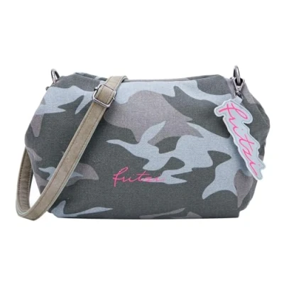 Afbeelding van Fritzi aus Preußen Schoudertas Joshi03 Canvas Crossbody Bag Camo Jungle Veelkleurig