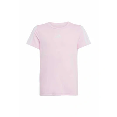 Afbeelding van adidas Sportswear Training Essentials 3 Stripes T shirt Kids Kinderen Roze 116