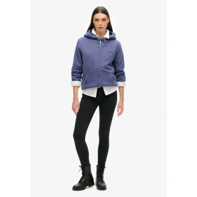 Afbeelding van Superdry Sweater met rits, Dames, Maat: 44, Mariner navy