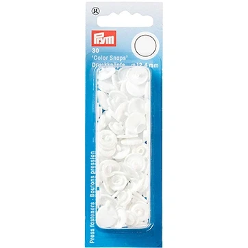Afbeelding van Prym Color Snaps Naaivrijedrukknopen 12.4mm Wit