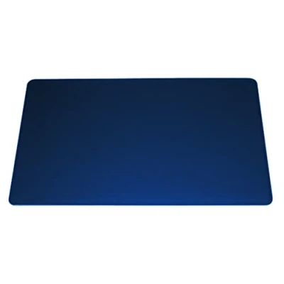 Afbeelding van Durable 710307 Bureauonderlegger met geribbelde rand, antislip schuimrubberen onderkant, 65 x 52 cm, blauw