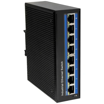 Afbeelding van LogiLink NS203P Industrial Ethernet Switch 8 poorten 10 / 100 1000 MBit/s PoE functie