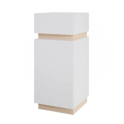 Afbeelding van Vicco Halfhoge kast Gloria, Wit/Sonoma, 33 x 75.5 cm met deur en lade
