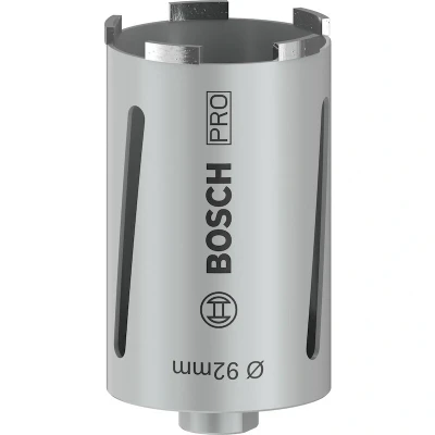 Image de BOSCH 2608587326 carotteuse diamantée pour forage à sec G 1/2&quot; 92 x 150 7 mm, 5 segments