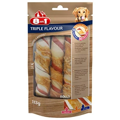 Afbeelding van 8in1 Triple Flavour Rolls 3 stuks