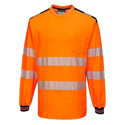 Afbeelding van PW3 Hi Vis T shirt met lange mouw maat Large, OrNa