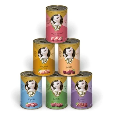 Afbeelding van 6x400g Kitty Cat Adult Pate Mix I (6 soorten) nat kattenvoer
