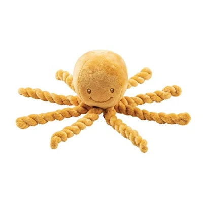 Image de Nattou Doudou Poulpe, Pour Nouveaux Nés et Bébés Prématurés, 23 cm, Lapidou, Ocre