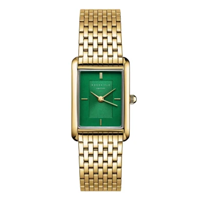 Afbeelding van Rosefield Heirloom Horloge Gold emerald, Dames, Maat: One Size, emerald
