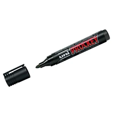 Afbeelding van Uni PROCKEY permanent marker PM 122, 1,8 2,2 mm, zwart
