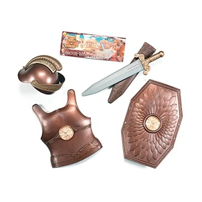 Afbeelding van Bristol Novelty BA526 wapenset Romeinse uitrusting kinderkostuum 1 stuk, bruin, één maat