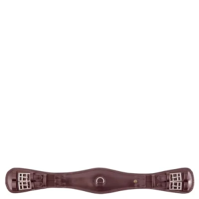 Image de BR Sangle de Dressage Durham 2 Côtés Élastique Marron/argent 70cm