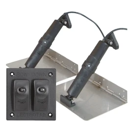 Afbeelding van Elektrische trim tab set 9x30 12v (boot 30&#039; 50&#039;/9 15m) incl. bedienpaneel (double rocker switch)