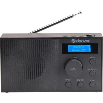 Afbeelding van Denver DAB Radio Bluetooth DAB+/ FM 40 voorkeuzezenders Slaapfunctie DAB51B