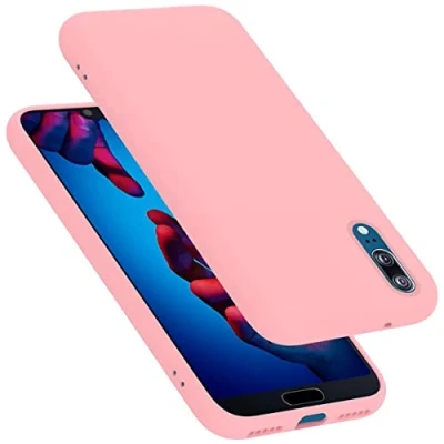 Afbeelding van Cadorabo Hoesje geschikt voor Huawei P20 in LIQUID ROZE Beschermhoes gemaakt van flexibel TPU silicone Case Cover
