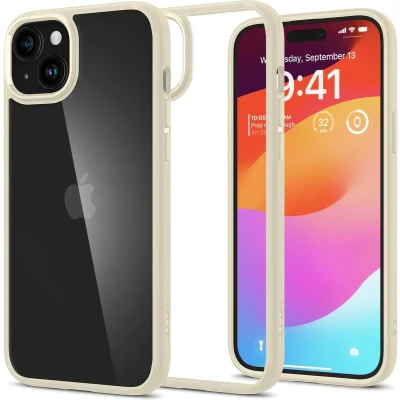 Afbeelding van Spigen Ultra Hybrid hoesje voor iPhone 15 Plus Zand