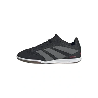 Afbeelding van adidas Performance Predator CLUB Zaalvoetbalschoenen voor kinderen, Maat: 35, Core black/grey four/lucid red Imitatieleer/ textiel