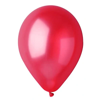 Afbeelding van 100 stuks parelmoer ballonnen van hoogwaardig natuurlijk latex G120 (Ø 33 cm / 13 inch), rood
