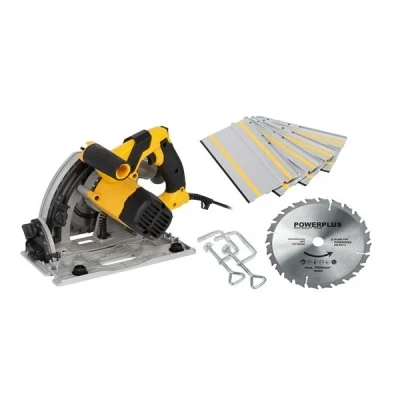 Afbeelding van Powerplus POWX0562 Invalzaag 1200W Ø165mm Incl. geleiderails, stofafzuigingaansluiting en 24T invalzaagblad