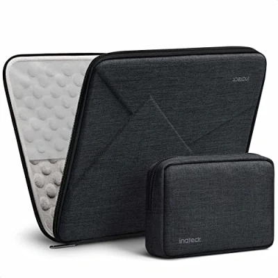 Afbeelding van Inateck Ultra robuuste laptophoes voor MacBook Air 13 M2/M1 2022 2018, Pro 2016, Surface 9/8/7/6/X/5/4/3, XPS