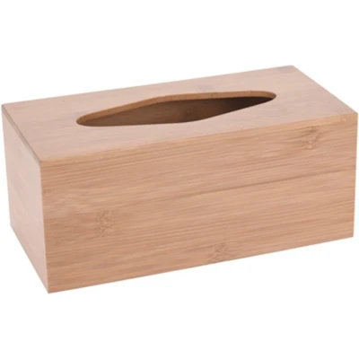 Afbeelding van TakeTokio zakdoekkistje van bamboe hout B10 x H9 L23 cm
