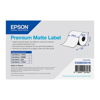 Image de Epson Premium papier continu pour étiquette 1 rouleau(x)
