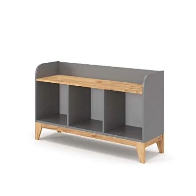 Afbeelding van Vitalispa Kinderboekenkast Malia, Grijs/Eiken, 107.2 x 63.8 cm