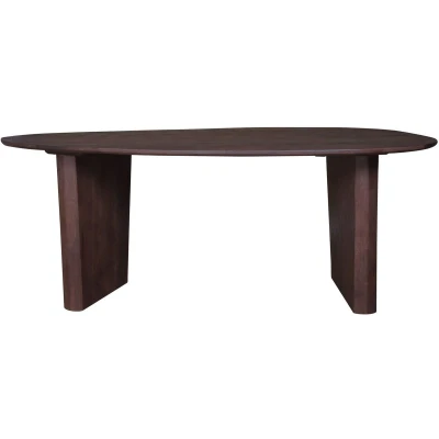 Afbeelding van Home67 Eettafel Rudo 200 x 110 cm Espresso Mangohout