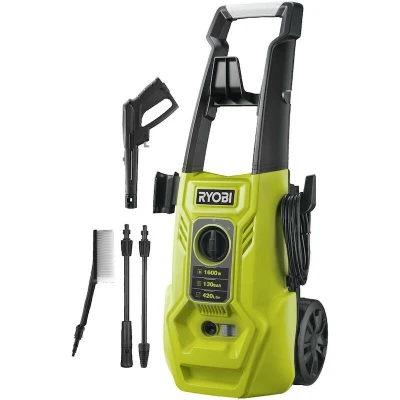 Afbeelding van Hoge drukreiniger 1800 W 130 BARS 420 L Flexibele 5 m Tank 0,9 Lance Vario Turbo Multi Surfes Brush