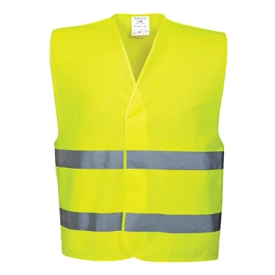 Afbeelding van Portwest Twee reflecterende strepen hoge zichtbaarheid vest Maat: 4X/5X, kleur: geel C474YER4X/5X