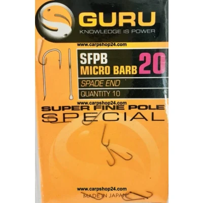 Afbeelding van Guru SFPB Micro Barb Spade End (10 pcs) Maat : haak 20