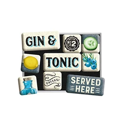 Afbeelding van Magneet Set Gin &amp; Tonic Served Here