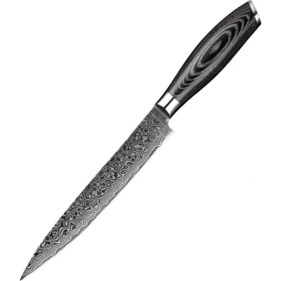 Afbeelding van Damascus 8&quot; Vleesmes (67 lagen) Xinzuo B20 Luxe &amp; Professioneel Vlijmscherp staal 34 cm Keukenmes met lemmet van 20 Rozenhouten handvat