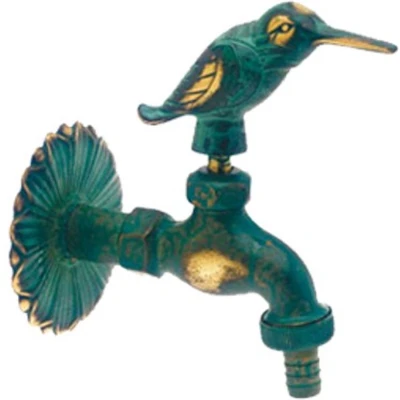 Afbeelding van Bonfix Luxe tapkraan nostalgische kraan vogel groen